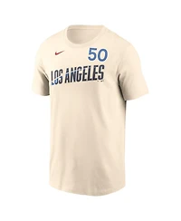 Nike Men's Mookie Betts Cream Los Angeles Dodgers 2024 City Connect Fuse Name Number T-Shirt