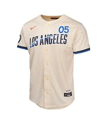 Nike Big Boys and Girls Freddie Freeman Cream Los Angeles Dodgers 2024 City Connect Limited Player Jersey