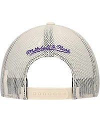 Mitchell & Ness Men's Cream Los Angeles Lakers Trucker Adjustable Hat