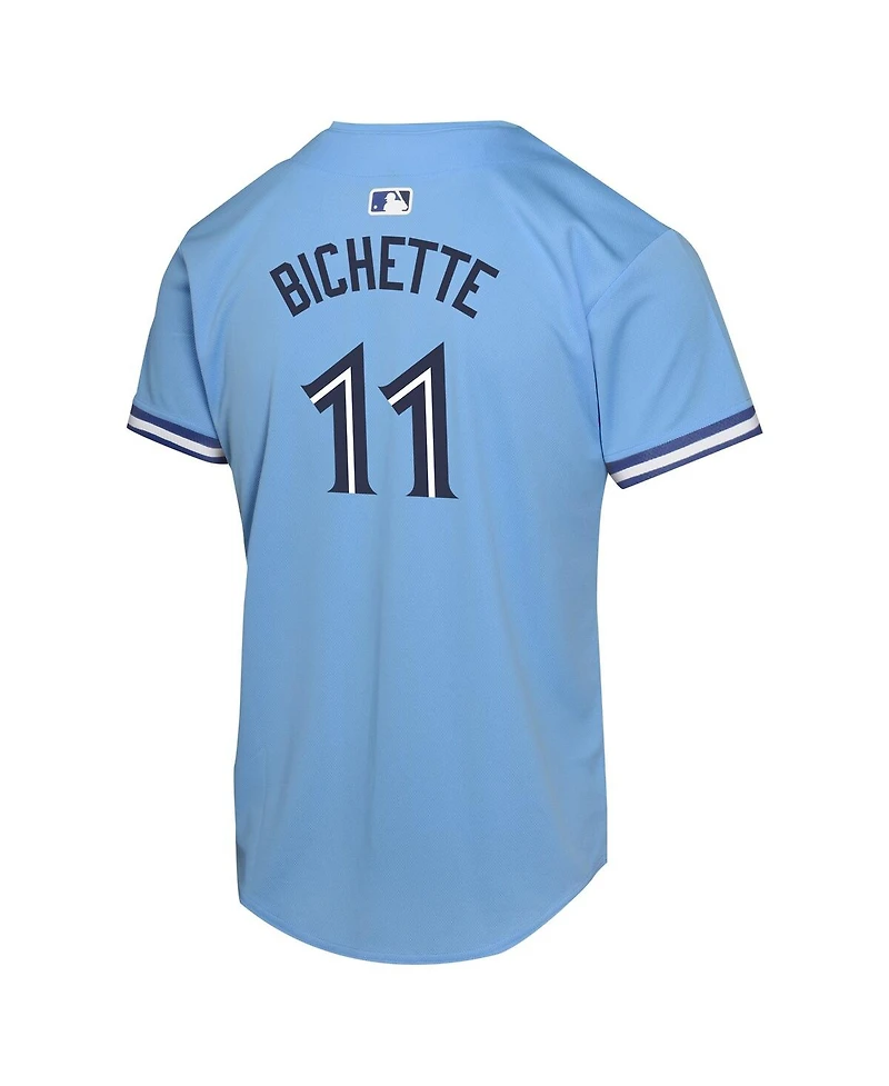 Nike Big Boys and Girls Bo Bichette Powder Blue Toronto Jays Alternate Player Game Jersey