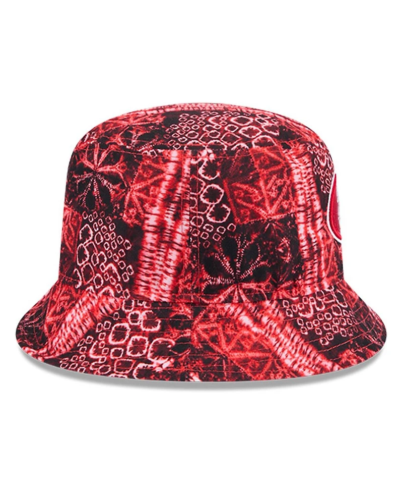 New Era Men's Scarlet San Francisco 49ers Shibori Bucket Hat