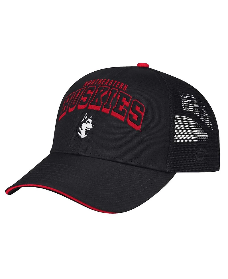Colosseum Men's Black Northeastern Huskies Wyatt Adjustable Hat