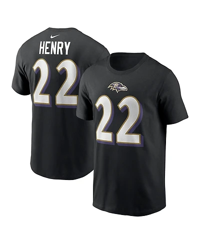 Nike Men's Derrick Henry Baltimore Ravens Player Name Number T-Shirt
