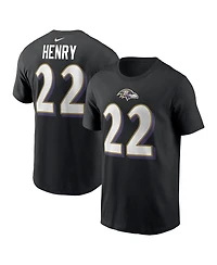 Nike Men's Derrick Henry Baltimore Ravens Player Name Number T-Shirt