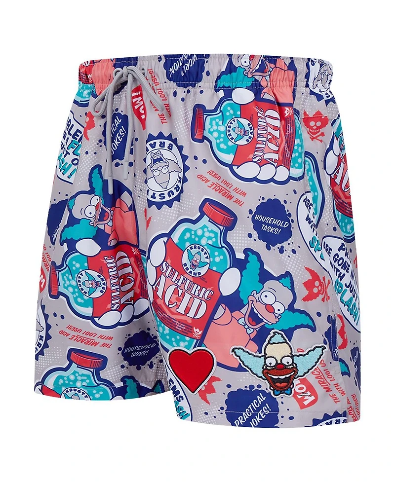 Freeze Max Men's Natural the Simpsons Krusty Kologne Woven Shorts