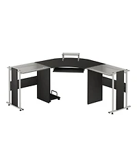 Homcom 69" L-Shaped Computer Desk Modern Pc Sd Corner Workstation Office