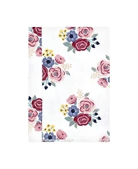 Hudson Baby Girls 4Pk Flannel Burp Cloth (Cotton Poly