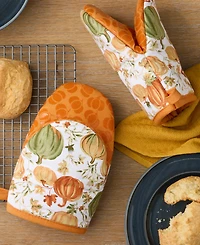 Martha Stewart Autumn Harvest Pumpkins Mini Oven Mitt, Set of 2
