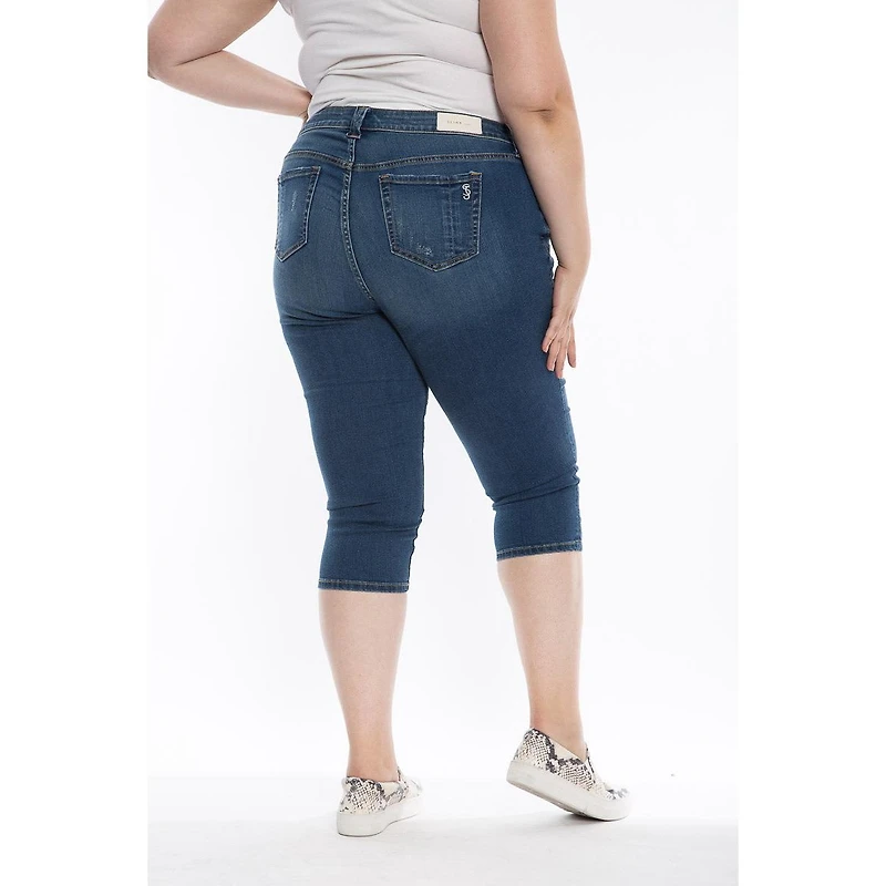 Slink Jeans Plus Mid Rise Crop