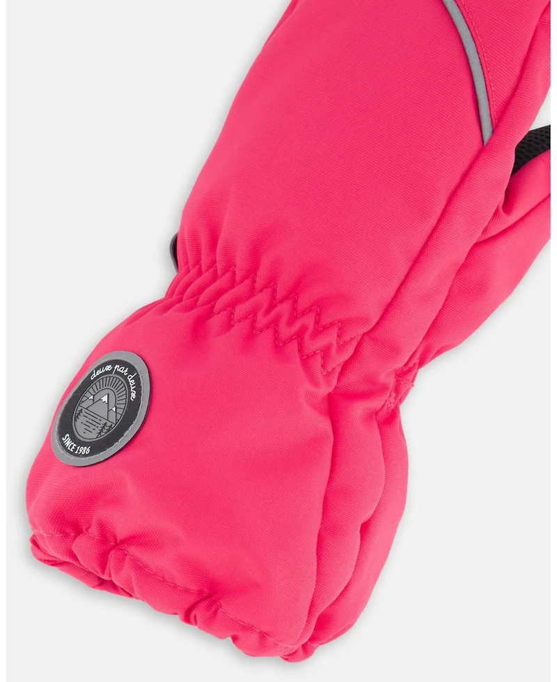Deux par Deux Baby Girls Baby Solid Mittens Fuschia Pink