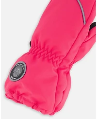 Deux par Deux Baby Girls Baby Solid Mittens Fuschia Pink