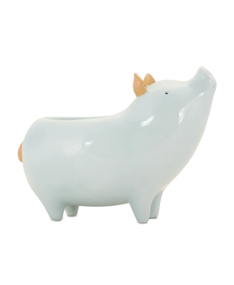 Slickblue Set of 4 Chic Pig Planters for Quirky Indoor and Outdoor Decor