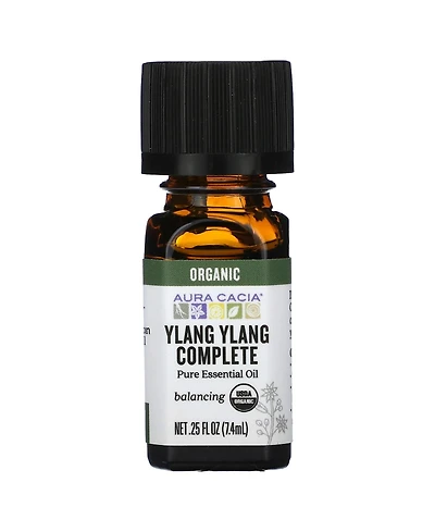Aura Cacia Pure Essential Oil Organic Ylang Ylang Complete