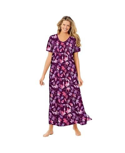 Dreams & Co. Petite Long T-Shirt Lounger