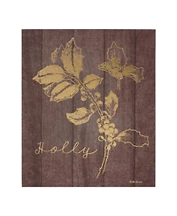 Slickblue Laurel And Holly Plaque (Set of 2) 9"l X 11"h Plastic-mdf