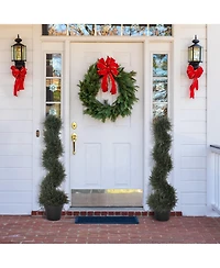 Outsunny 3FT Topiary Artificial Faux Cedar Tree Plant w Nursery Pot