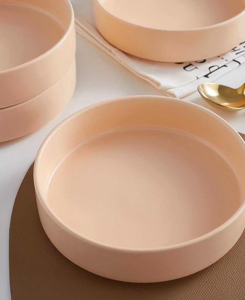 Stone Lain Stella Porcelain Pasta Bowls, Set of 6
