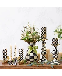Mackenzie-Childs Courtly Check Large Pillar Candlestick