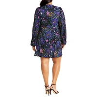 City Chic Plus Kira Print Dress