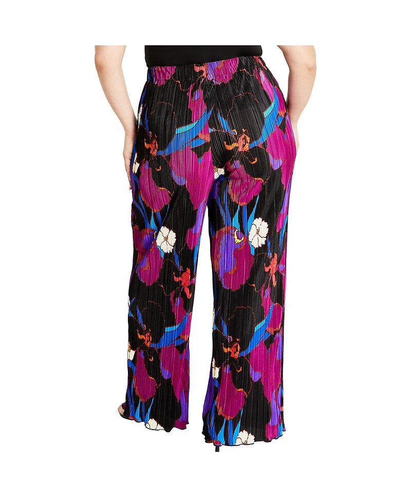 City Chic Plus Size Kira Print Pant