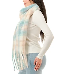 Marcus Adler Plaid Scarf