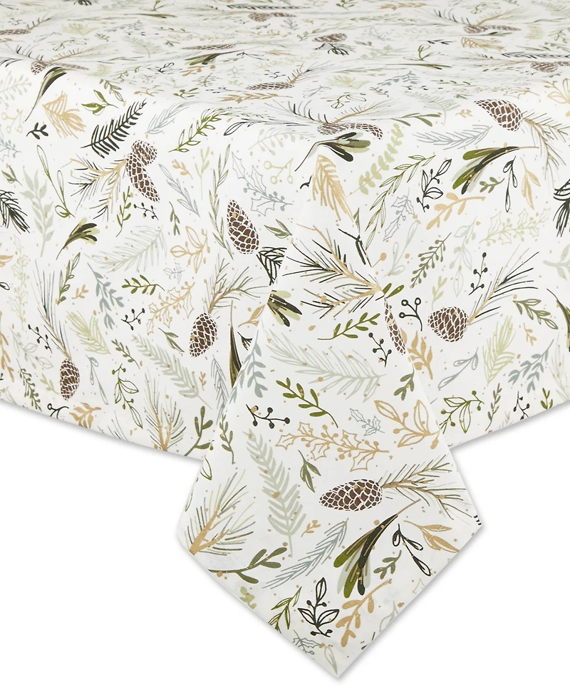 Design Imports Printed Tablecloth, 52"x52 "
