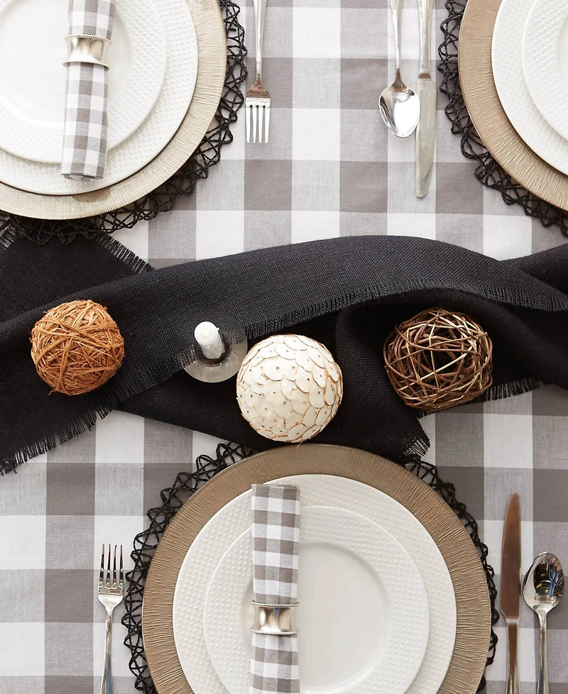 Design Imports Buffalo Check Tablecloth