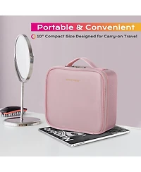 Byootique 10" Makeup Bag Cosmetic Case Storage Handle Organizer Brush Holder