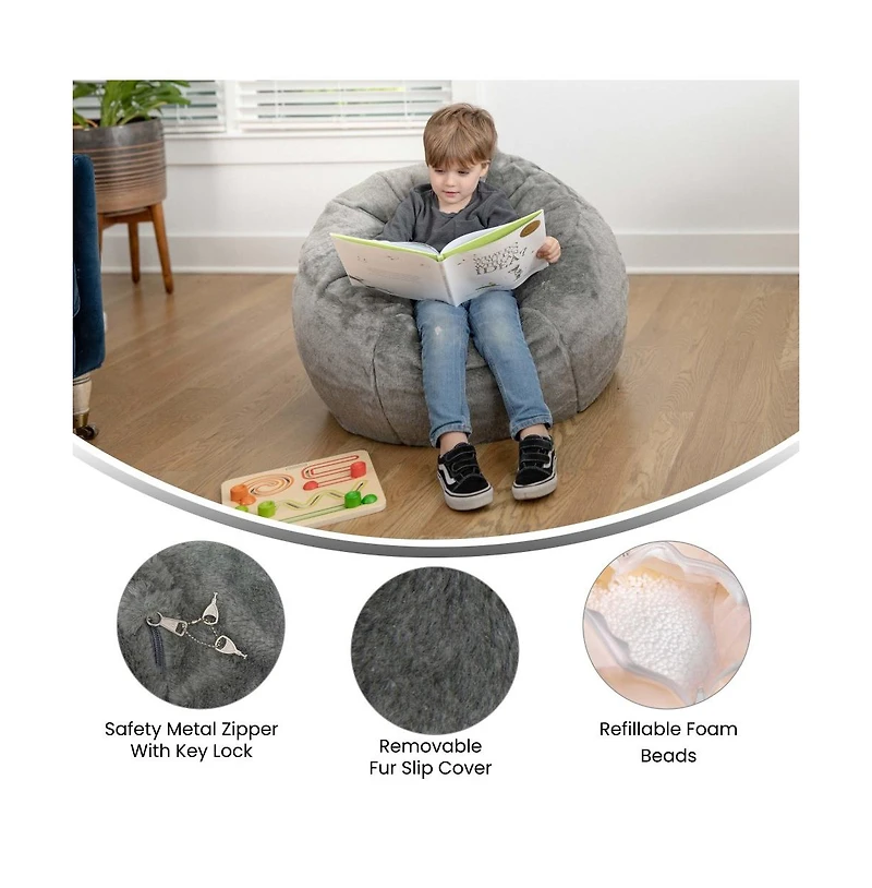 Small Bean Bag Chair For Kids And Teens