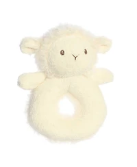 ebba Small Rattle Cherub Lamb Playful Baby Plush Toy White 6