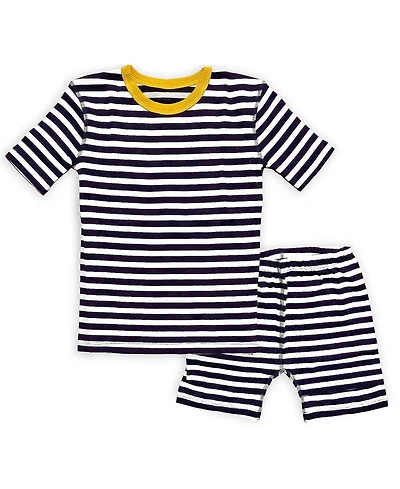 Mightly Kids Kids' Fair Trade 100% Organic Cotton Tight Fit Shortie Pajamas Set