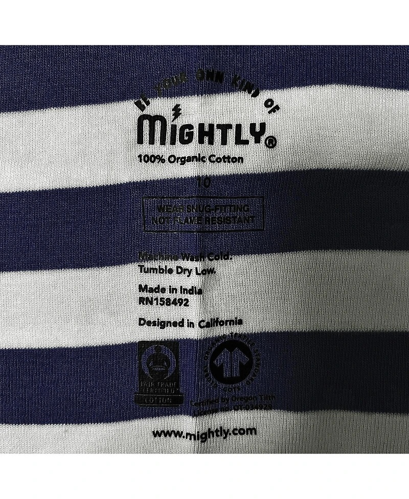 Mightly Kids Kids' Fair Trade 100% Organic Cotton Tight Fit Shortie Pajamas Set