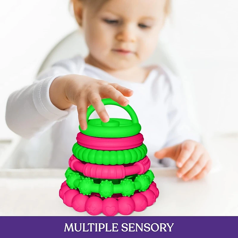 Sperric Toddler Stacking Silicone Stacking Toy – Premium Stacking Toys for Teething – Interactive and Fun Stacking Toys Made of Soft Sil