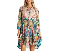 La Moda Clothing Women's Short pleated dress