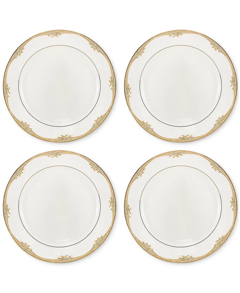 Lenox British Colonial Bamboo Dinner Plates, Set of 4