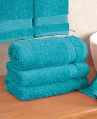 American Soft Linen Bekos Premium 100% Turkish Cotton 4-Piece Hand Towel Set