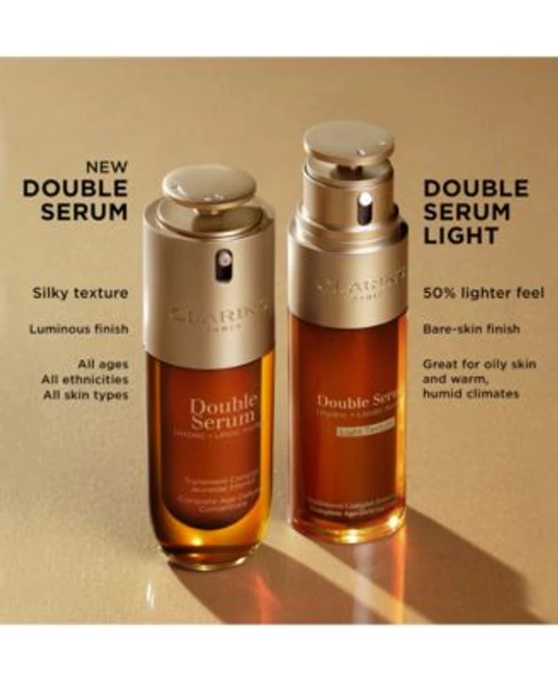 Clarins Double Serum To Firm Smooth Boost Radiance Refine Pores