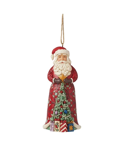 Jim Shore Santa with Christmas Tree Ornament