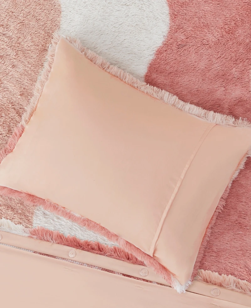 Intelligent Design Cassie Faux Fur -Pc. Duvet Cover Set