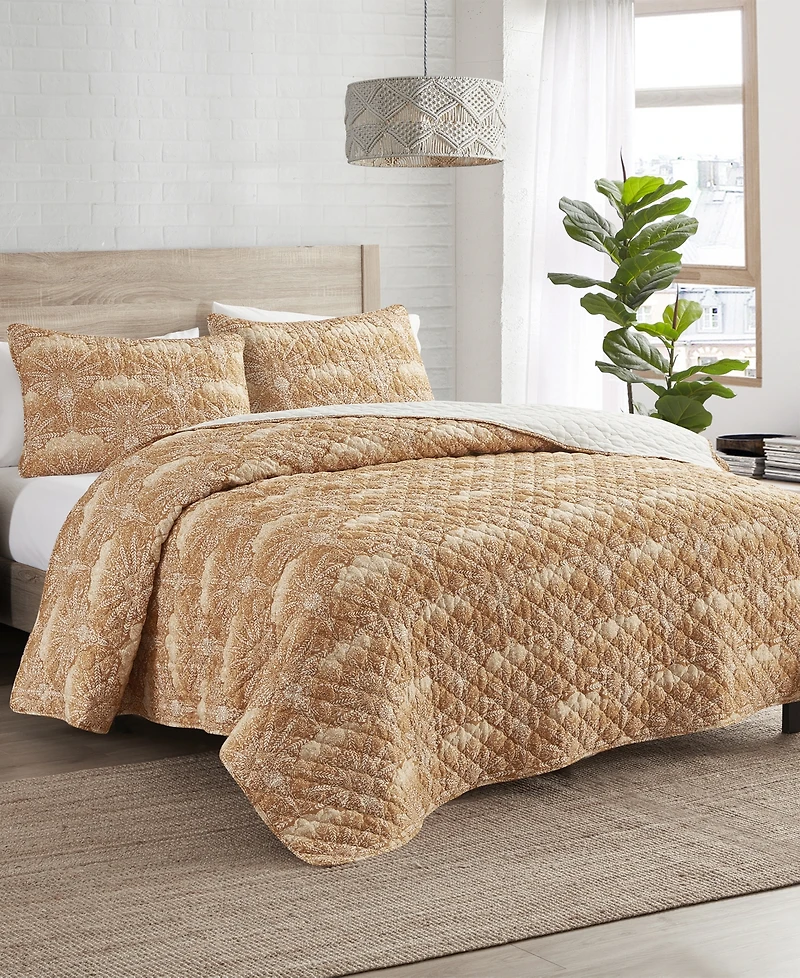 Indigo Ink Panther 3-Pc. Quilt Set, King