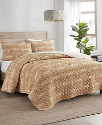 Indigo Ink Panther 3-Pc. Quilt Set, King