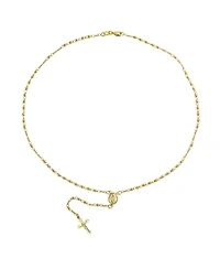 Bling Jewelry 18K Gold Plated Brass Virgin Mary Catholic Rosary Beads Necklace Prayer Virgin De Guadalupe Rosario Crucifijo
