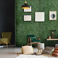 Thick & Realistic Artificial Grass Panel Fence for Privacy and Decor