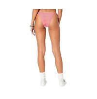 Women's Zora striped string bikini bottom