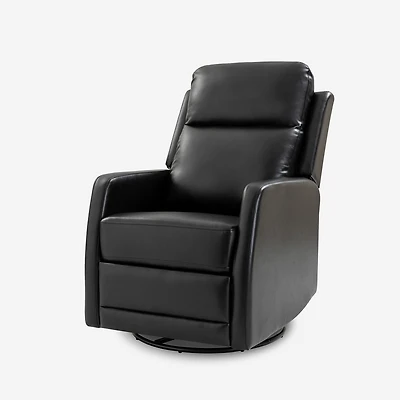 Hulala Home Donat Faux Leather Swivel Recliner