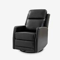 Hulala Home Donat Faux Leather Swivel Recliner