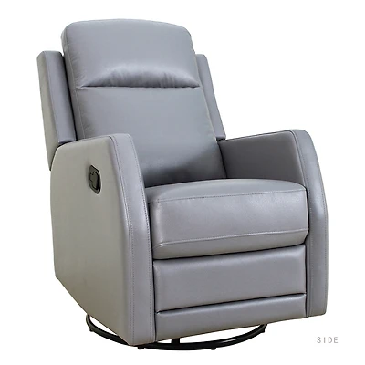Hulala Home Donat Faux Leather Swivel Recliner