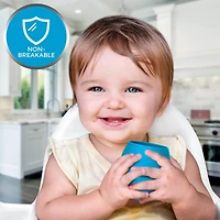 Sperric Toddler Silicone Cup Training - Open Led Weaning 2 Pack of No Spill Sippy Cups Soft & Gentle on Gums Bpa Free