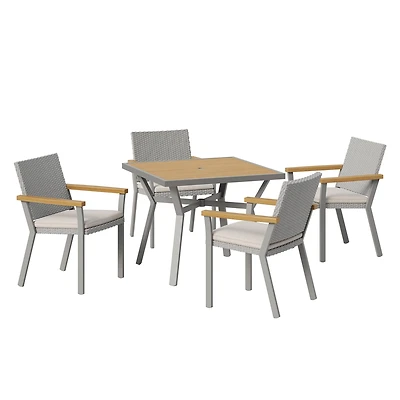 Sencillo 5 Piece Outdoor Dining Set