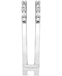 Diamond Round & Baguette Enhancer Ring Guard (1/4 ct. t.w.) in 14k White Gold